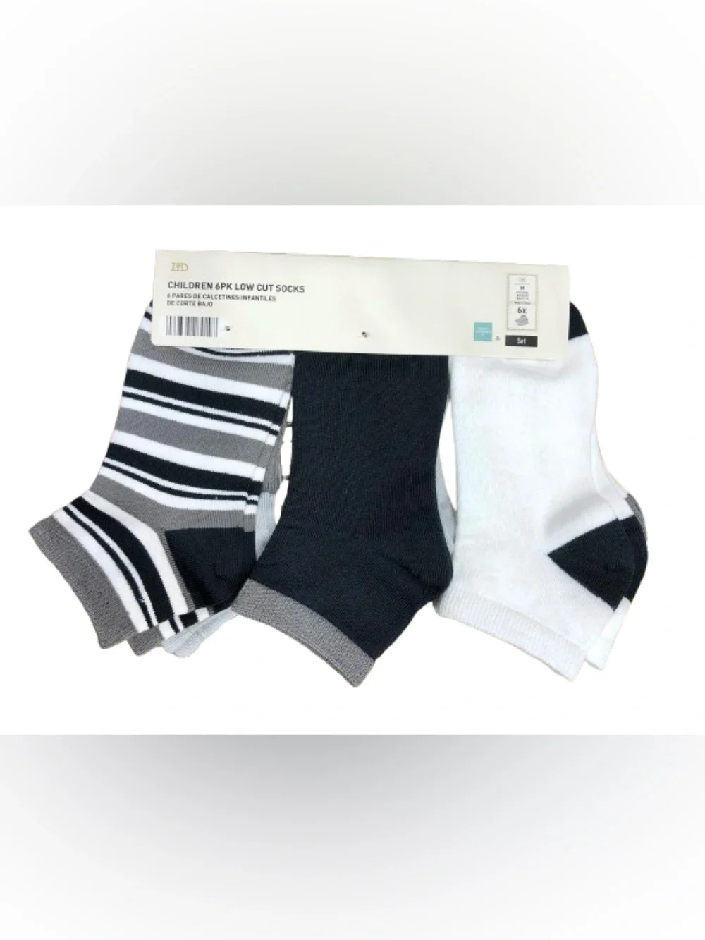 🎈$7🎈NEW LILY & DAN Low Cut Socks 6pk Multicolored Medium Unisex Boy’s Girl’s